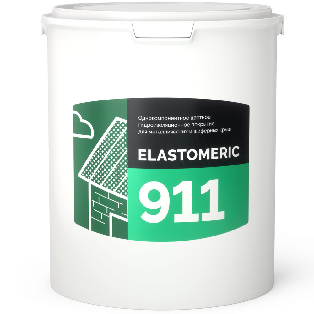 Мастика для гидроизоляции и окраски металлических крыш ELASTOMERIC 911 ...