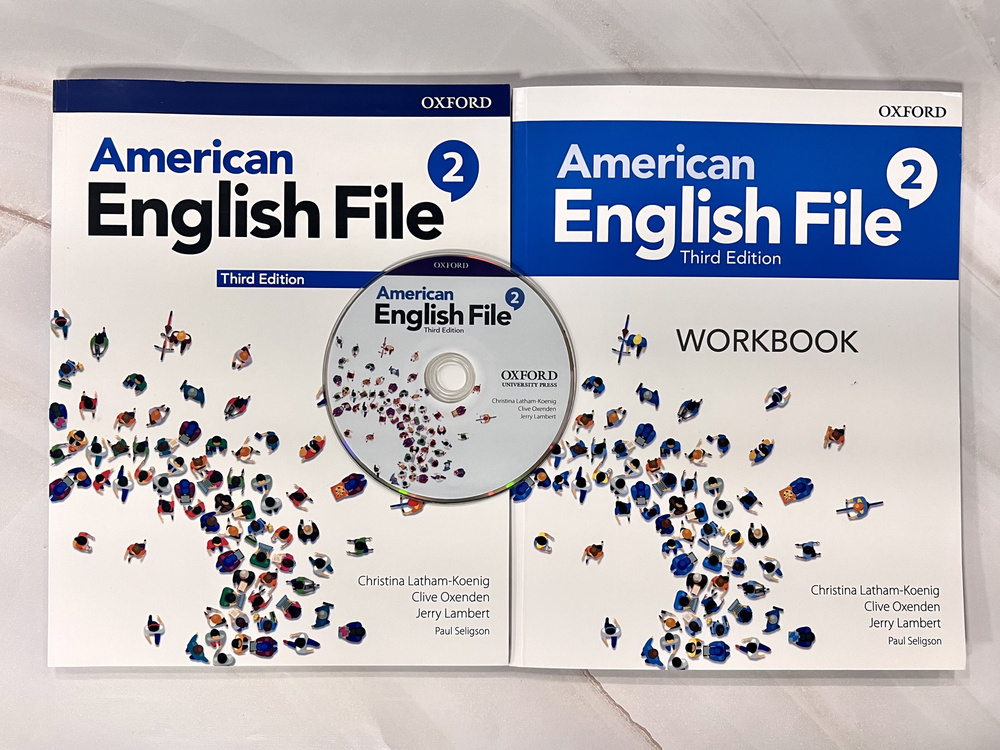 American English File 2 3rd edition (Учебник + Рабочая Тетрадь + CD/DVD