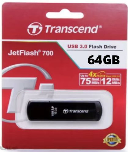 Transcend USB-флеш-накопитель 71761845-TC700-black-256GB 64 ГБ, черный #1