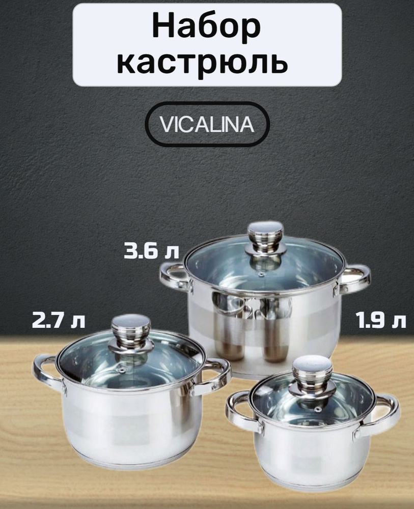 Набор кастрюль VICALINA из 6 предметов #1