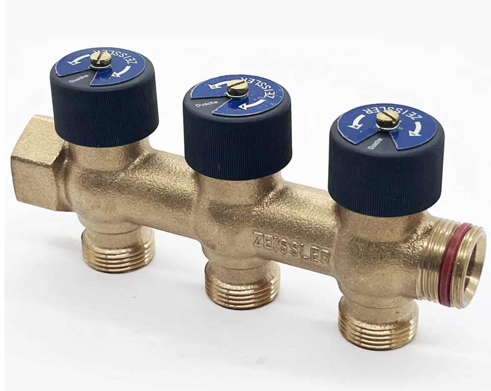 Коллектор для водоснабжения Tim - Zeissler 3/4"х3/4" на 3 выхода ...