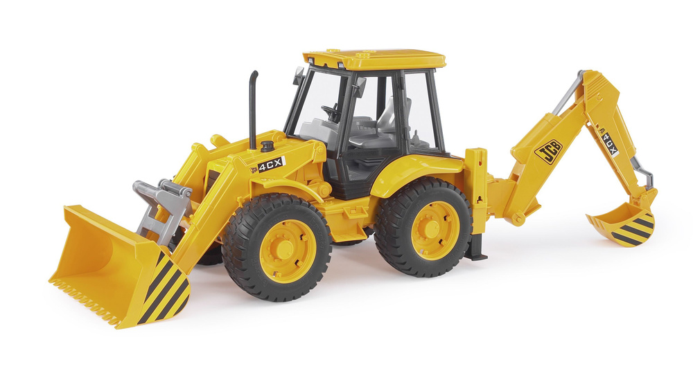 Машинка Bruder Экскаватор погрузчик колёсный JCB 4CX, Брудер, 02-428  #1