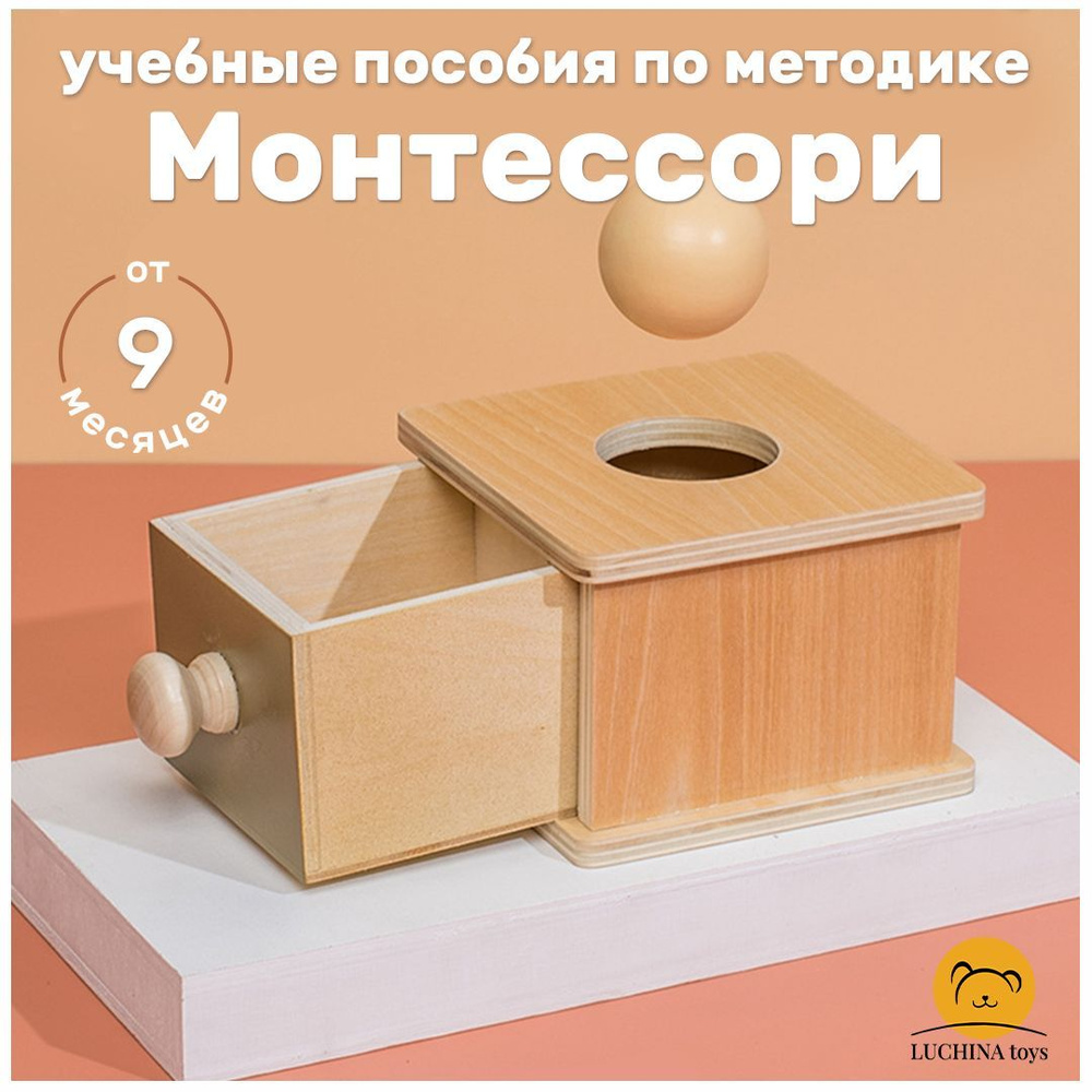 Сортер для малышей LUCHINA toys Монтессори из дерева для развития моторики Обучающая игра Развивающий #1