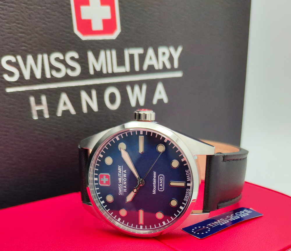 Часы наручные мужские Swiss Military Hanowa Mountaineer 06-4345.7.04.003 Наручные кварцевые часы. Часы #1