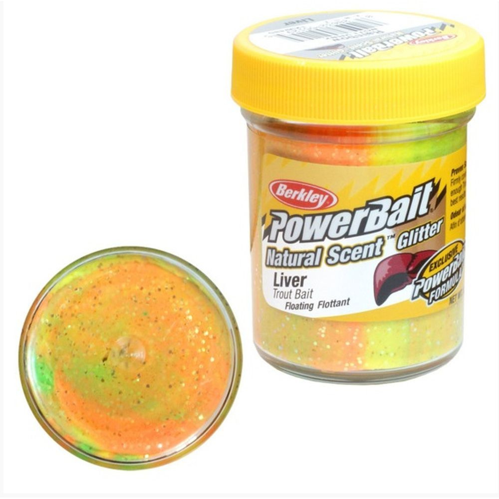 Паста форелевая Berkley PowerBait Natural Scent LIVER RAINBOW 50gr 1239485 #1