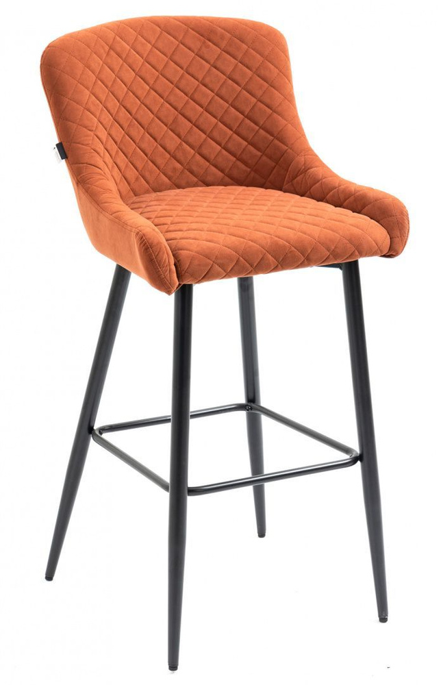Барный стул Everprof Nico Ткань Терракотовый / со спинкой / для кухни, комнаты, офиса , кафе, ресторана #1