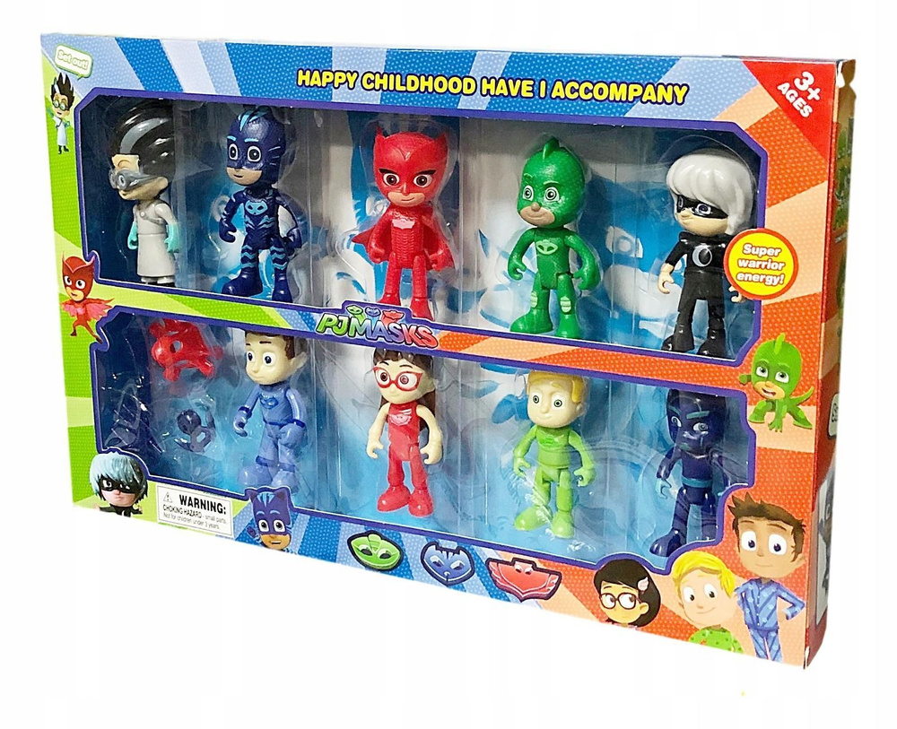 Набор фигурки игрушки Герои в масках PJ Masks 9 шт #1