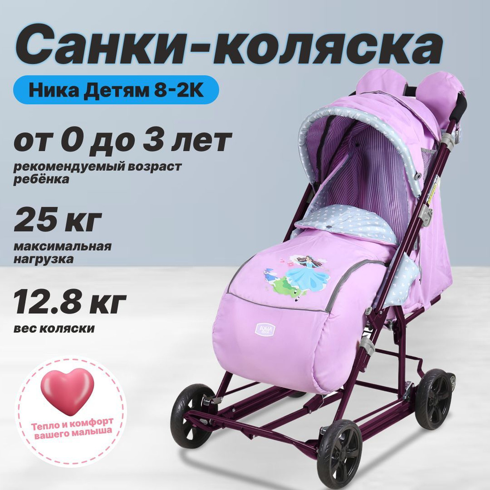 Коляска комбинированная Ника детям 8-2К НД8-2К/5 лилия #1