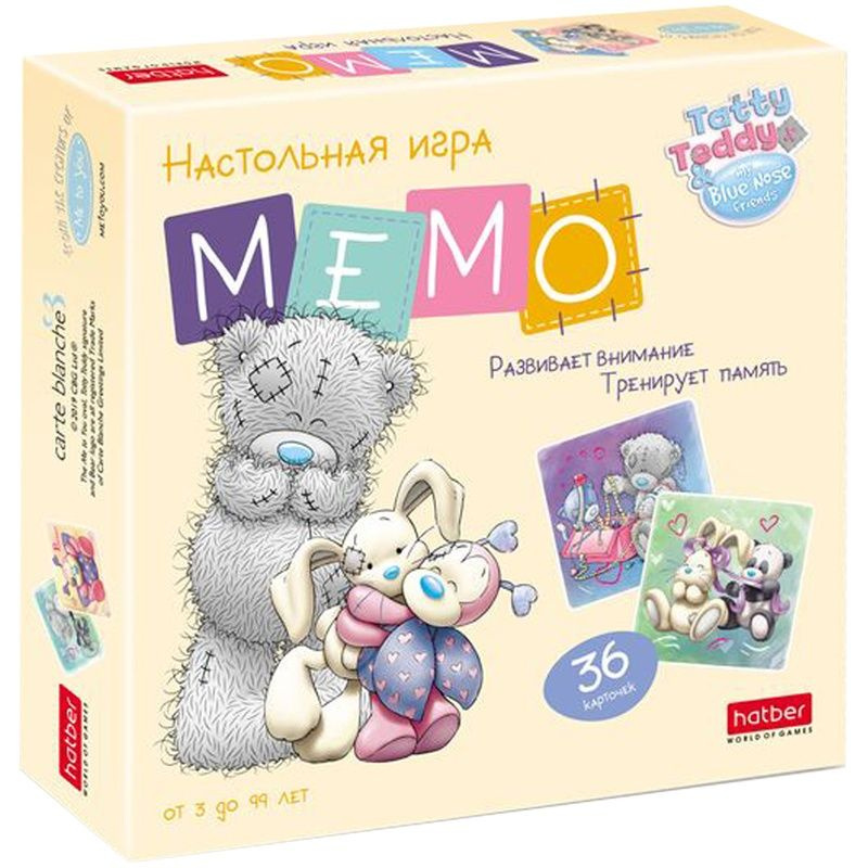 Настольная игра Hatber "MeToYou" мемо, 36 карточек (36ИнМ_22889) #1