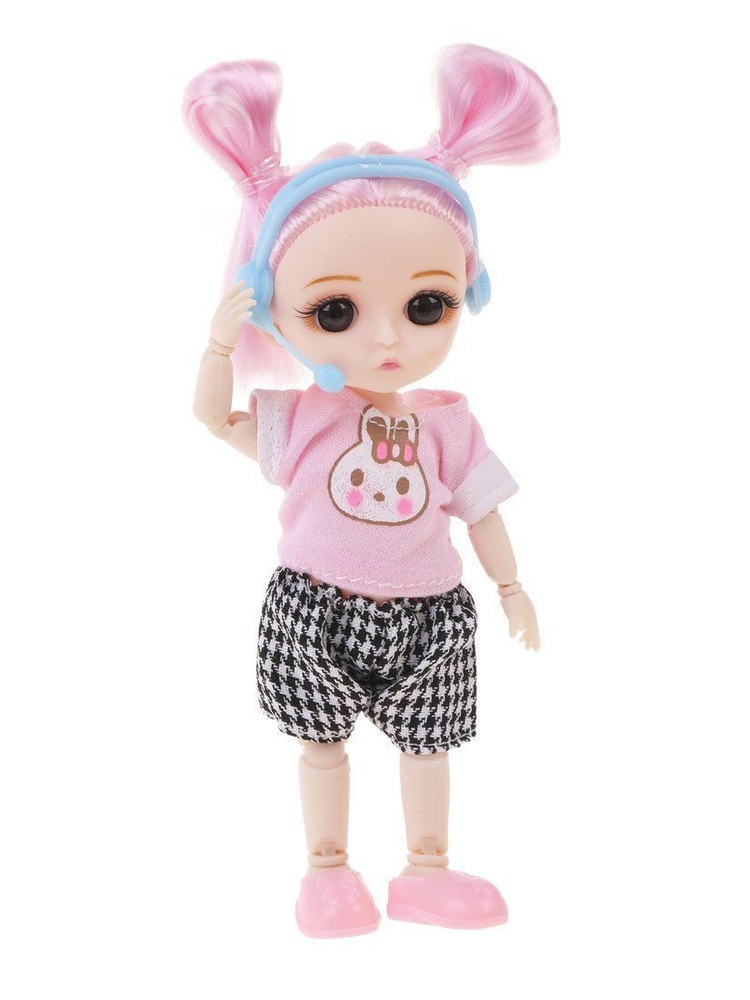 Кукла "Модница" в наборе с аксессуаром наушниками #1