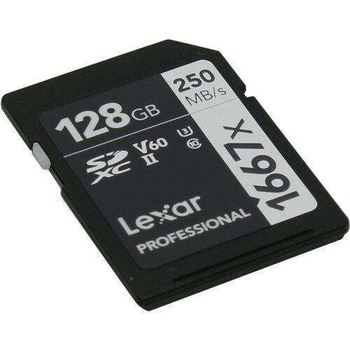 LSD128CB1667 Карта памяти 128ГБ Lexar Professional 1667x SDXC UHS-II , скорость 250МБ/s чтения 120МБ/s #1