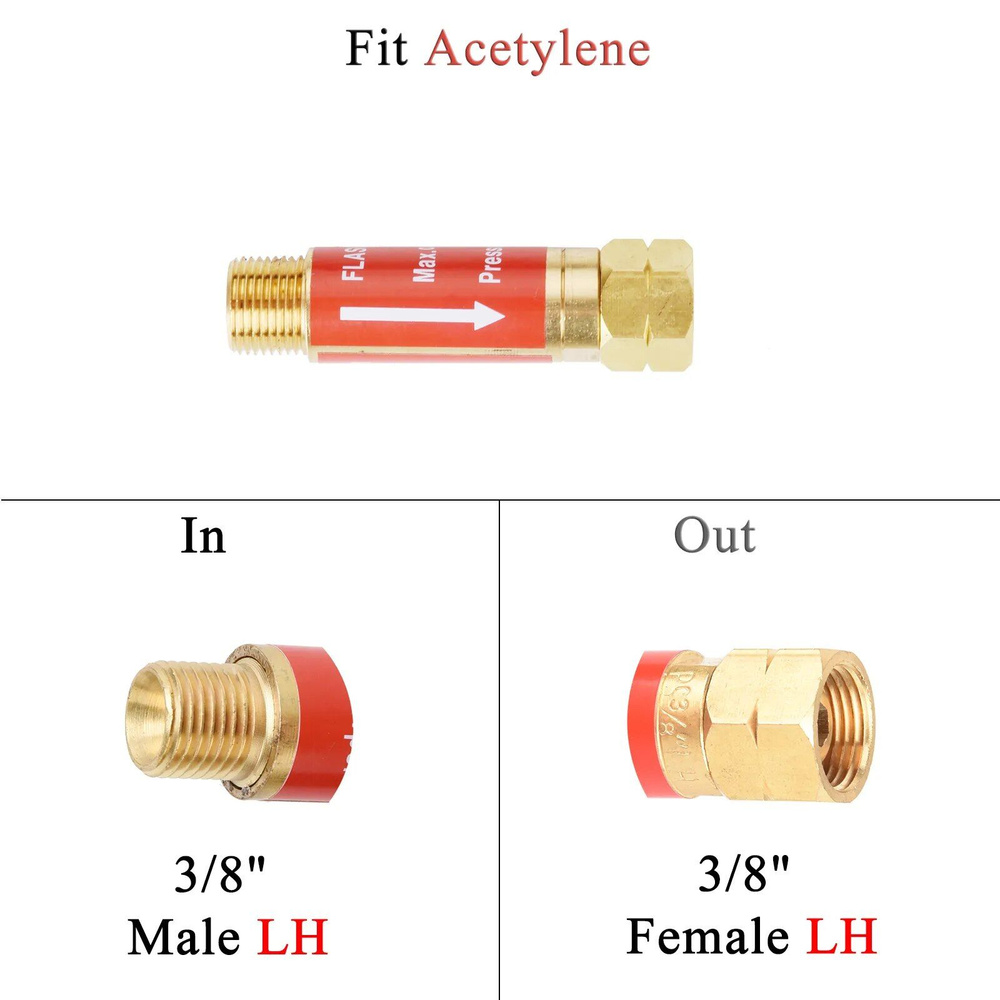 Пламегаситель обратного отскока кислорода, ацетилена, пропана, обратный ...