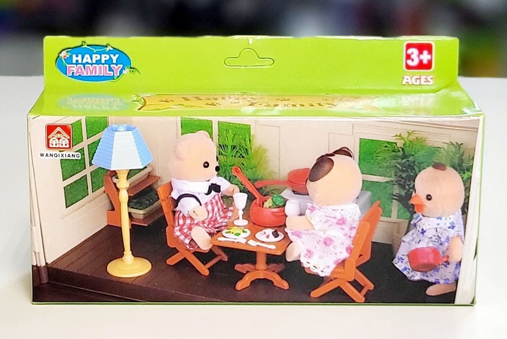 Настольная игра для детей Игровой набор Happy Family , кухня, 15х6,5х4,5 см арт.012-04B  #1