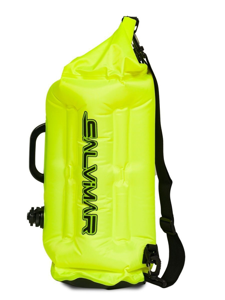 Буй-гермомешок для плавания SWIMMY SAFE 20 л. В открытой воде, для дайвинга, подводной охоты, желтый #1