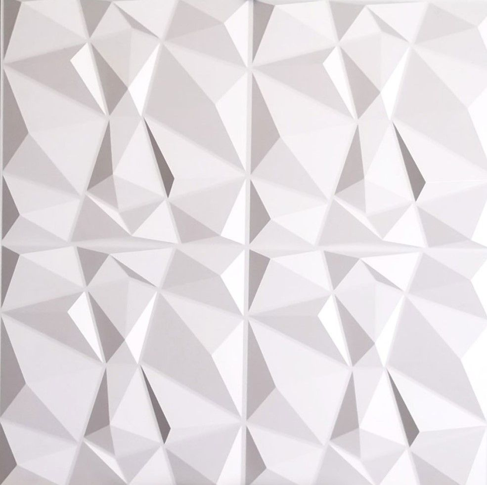 Стеновая панель декоративная ПВХ Алмаз 3D 6 шт 595*595*11мм для внутренней отделки стен  #1