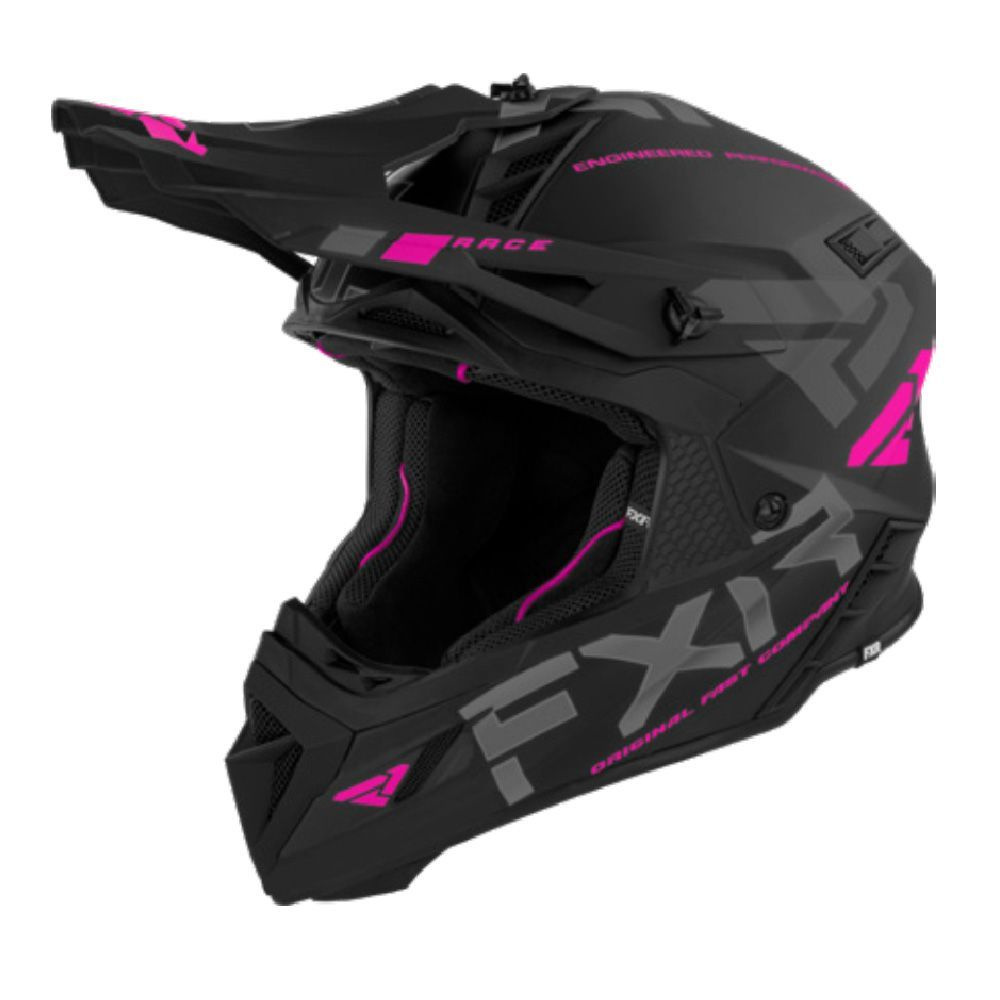 Шлем для снегохода FXR Helium Race Div, Black/Elec Pink, XS #1