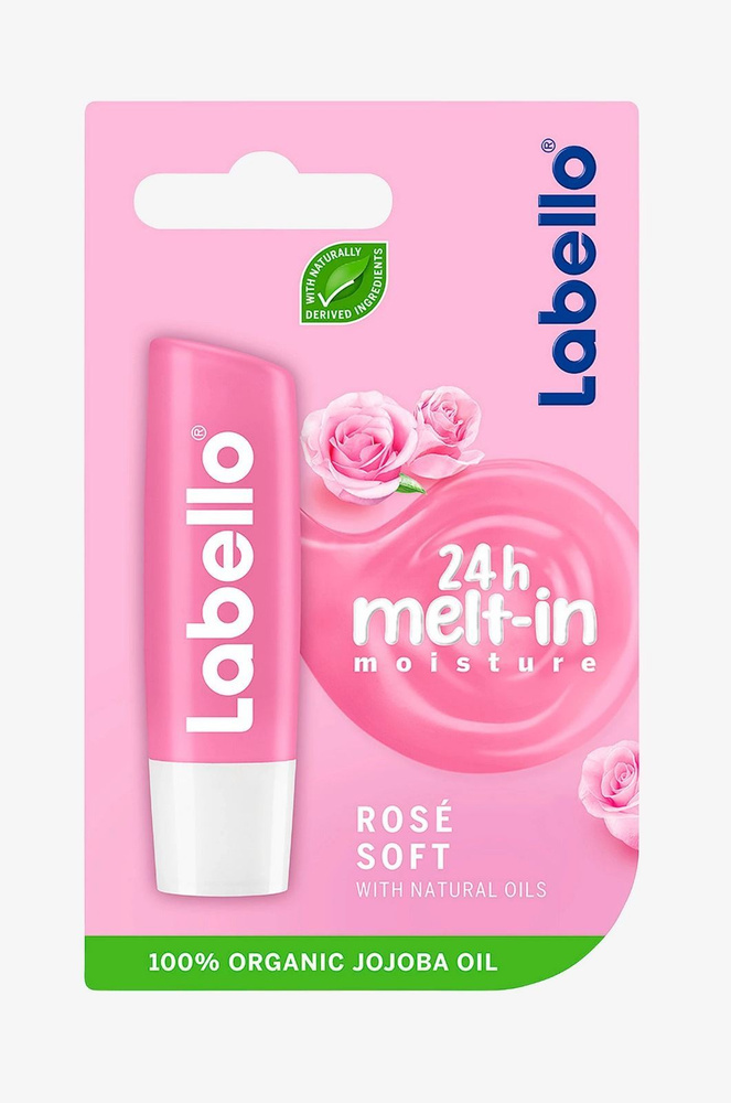 Labello Soft Rose Гигиеническая помада для губ с экстрактом розы 5,5 мл из Финляндии  #1