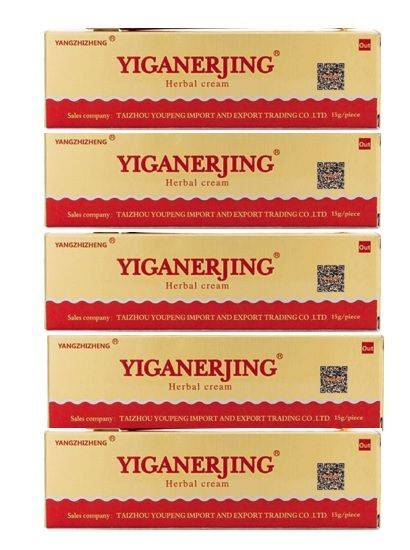 Yiganerjing 5 шт. крем от псориаза, экземы, дерматита, зуда, потницы, грибка, лишая (Иганержинг)  #1