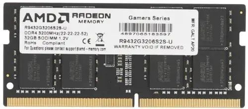 AMD Оперативная память OfficeNeedsAMDRadeonR9GamerSeries3206S2S-U 1x32 ГБ (R9432G3206S2S-U)  #1