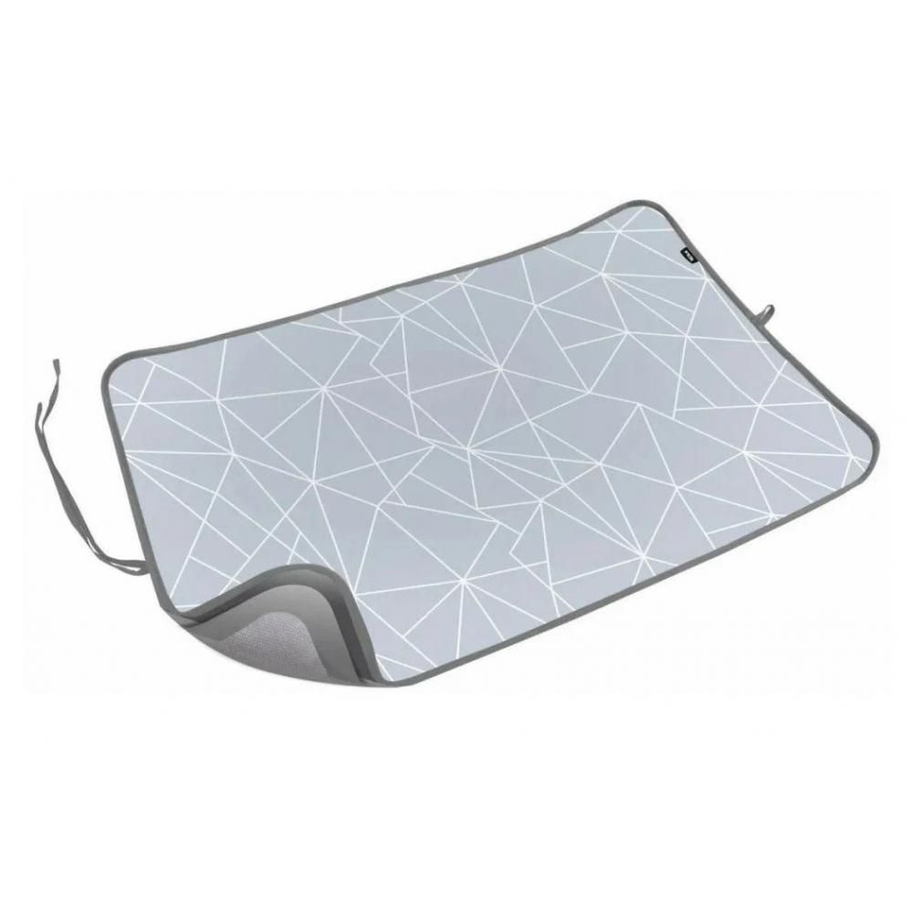 Коврик для глажки NIKA КГМ/3 с линиями на сером, антипригарное покрытие, подкладка: войлок, 75 см х 55 #1