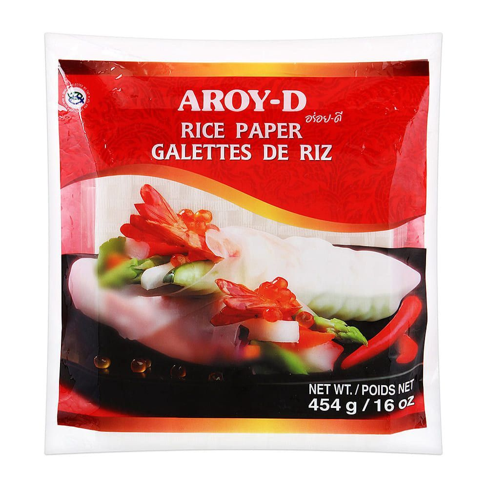 Рисовая бумага Aroy-D, круглая, 22 см, 50 листов, Таиланд, 454 г #1