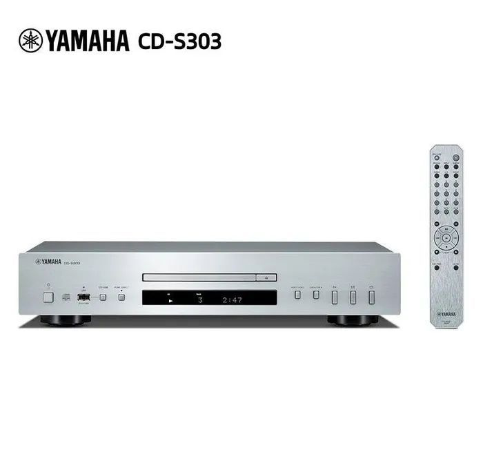 Проигрыватель компакт-дисков Yamaha CD-S303, HiFi качество звука, USB воспроизведение  #1