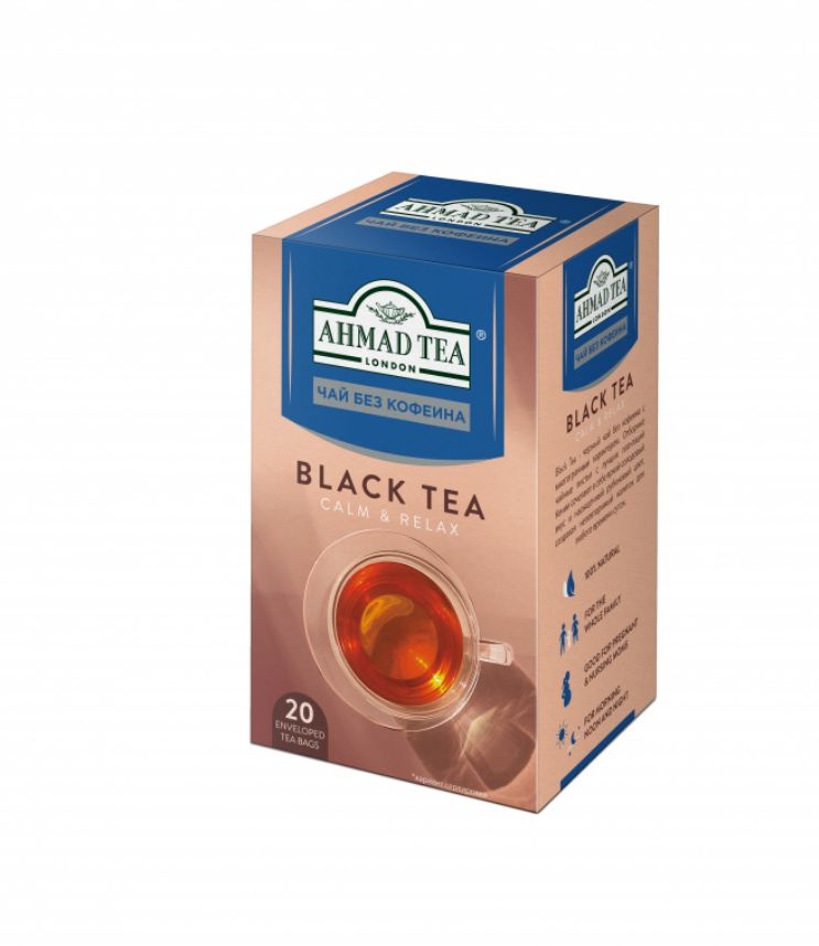 Ahmad Tea Чай черный Без кофеина, 20 пак - купить с доставкой по ...