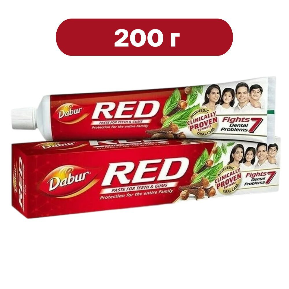 Dabur Red аюрведическая зубная паста 200 г (Дабур Ред) #1