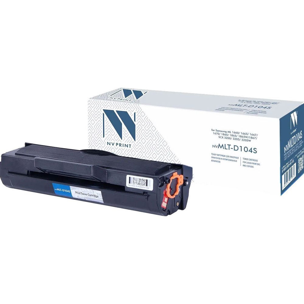 Тонер-картридж NV Print NV-MLT-D104S, лазерный, черный #1