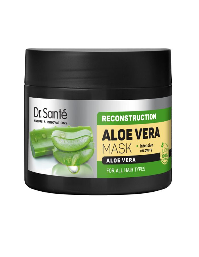 Dr.Sante Aloe Vera Маска для всех типов волос Реконструкция, Интенсивное восстановление, 100% сок алоэ #1