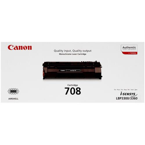 Картридж лазерный Canon 708BK черный, с чипом оригинальный, 2500 стр, 1 шт  #1