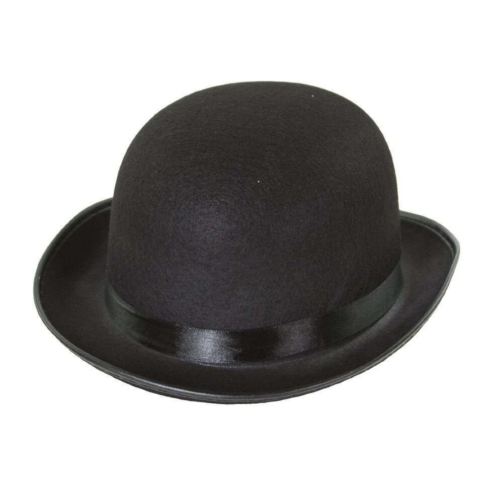 Шляпа Котелок, фетр, Черный, 1 шт. #1