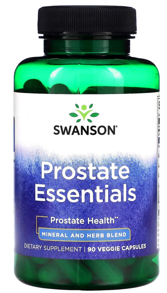 Prostate Essentials 90 Veg Caps Swanson США Комплексная формула для поддержки простаты 90