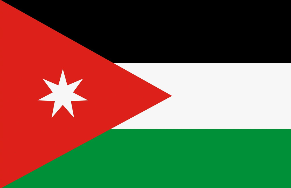 Флаг Иордании 90х135 см с люверсами #1