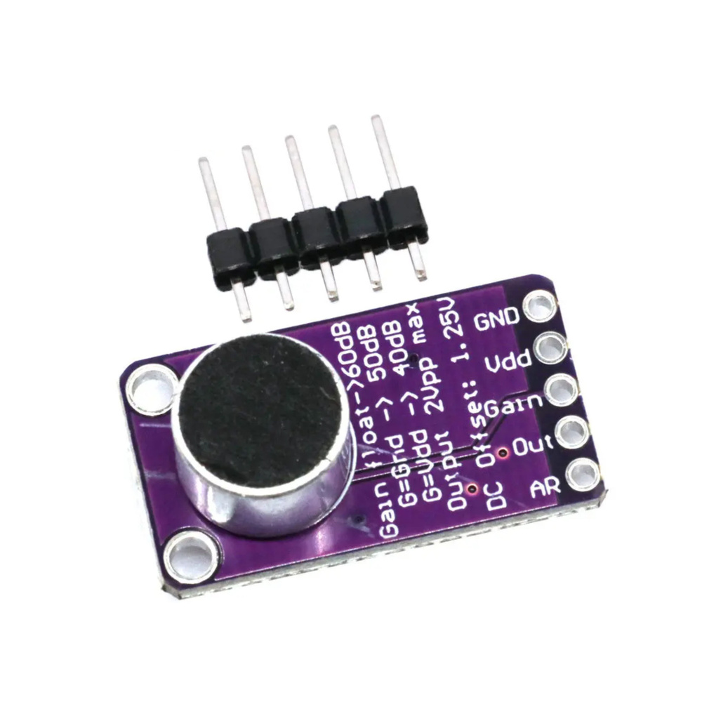 Микрофонный усилитель MAX9814 с регулируемым коэффициентом усиления ...