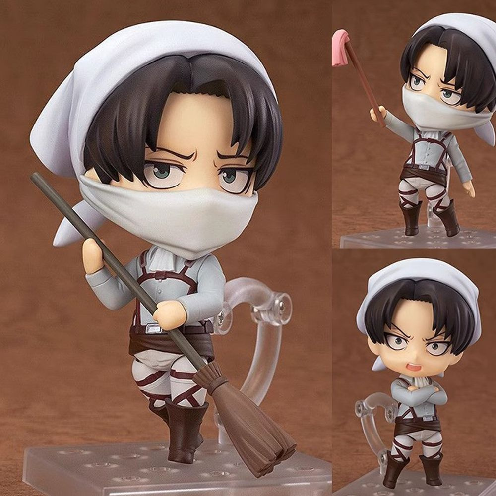 Фигурка атака титанов очистки леви Акkерман / Attack on Titan Levi Ackerman Nendoroid (10cm) 417  #1