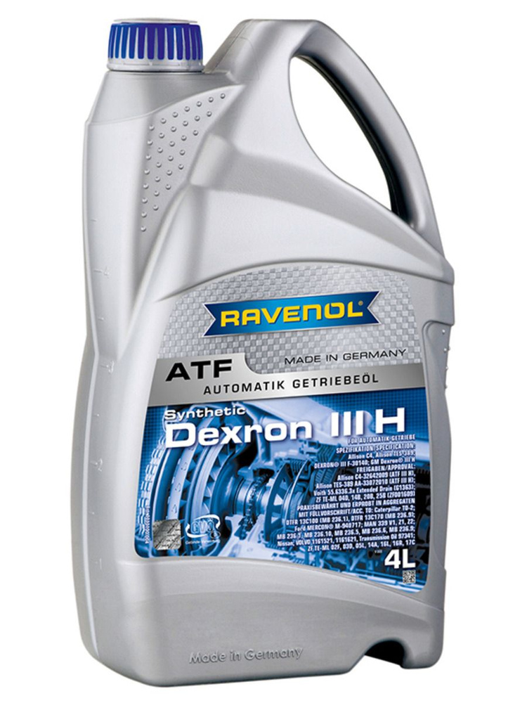 Масло АКПП RAVENOL ATF Dexron III H, 4 литра #1