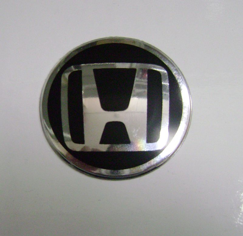 Наклейка "HONDA" на автомобильные колпаки, диски (диаметр 90мм.) компл. 4шт.  #1