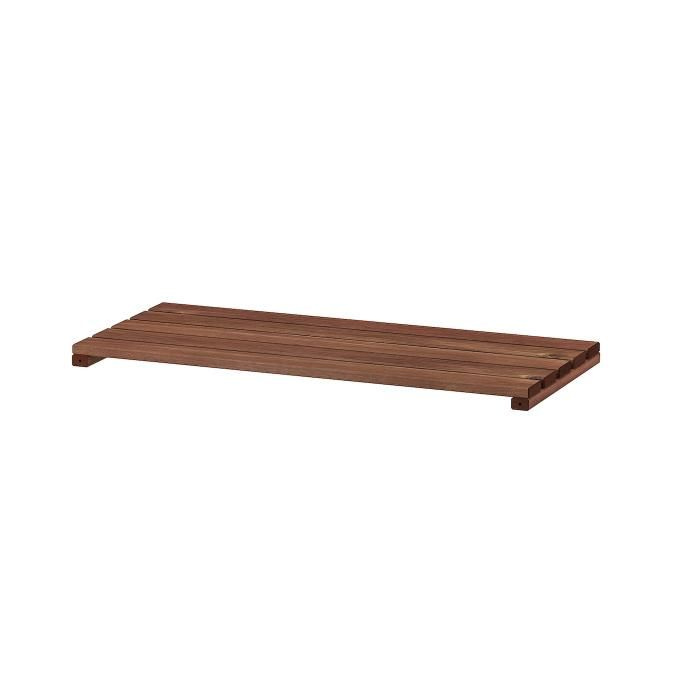 Полка для садового стеллажа IKEA TORDH ТУРД, 70x32 см, коричневая морилка  #1