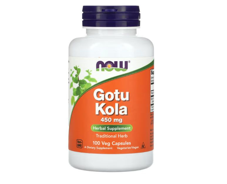 Now Foods Gotu Kola, 450 мг, 100 капсул #1