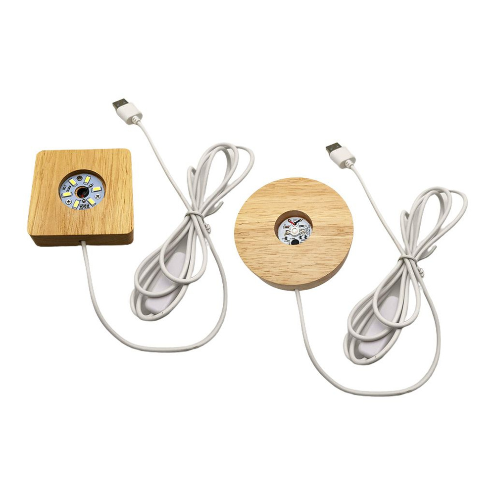 Набор из 2 круглых подставок для светодиодных светильников, подставок ...