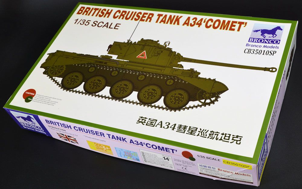 Сборная модель танка Bronco Models British Cruiser Tank A34 COMET (Special Edition), масштаб 1/35  #1