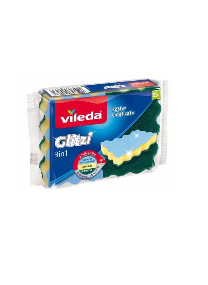 Vileda Glitzi 3в1 2 шт Губка для чистки #1