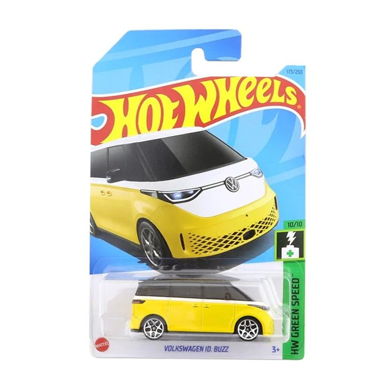 HKG51 Машинка металлическая игрушка Hot Wheels коллекционная модель Volkswagen ID Buzz желтый  #1