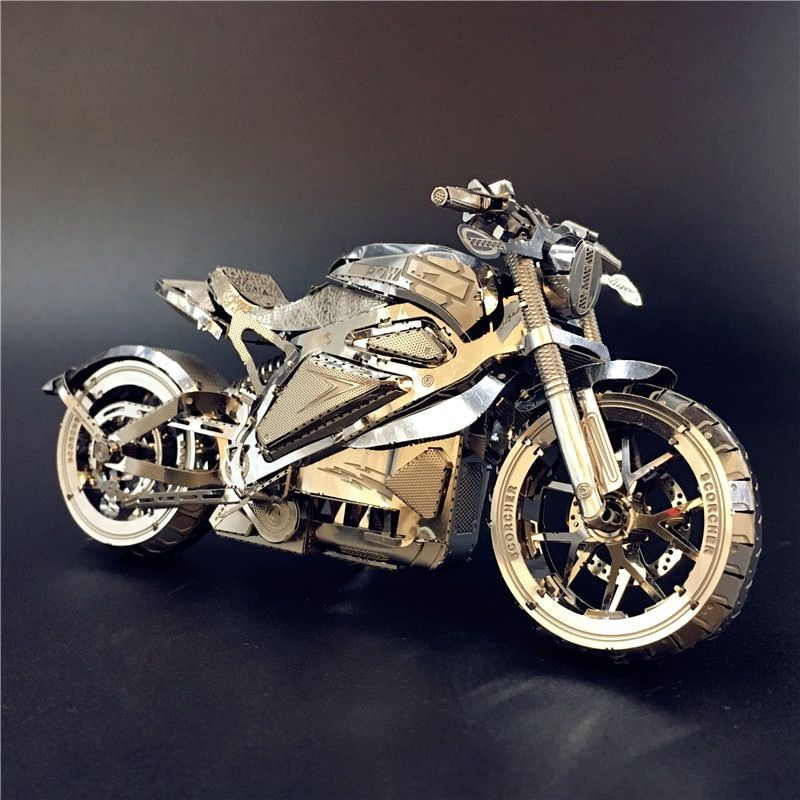 Конструктор металлический 3D, мотоцикл #1