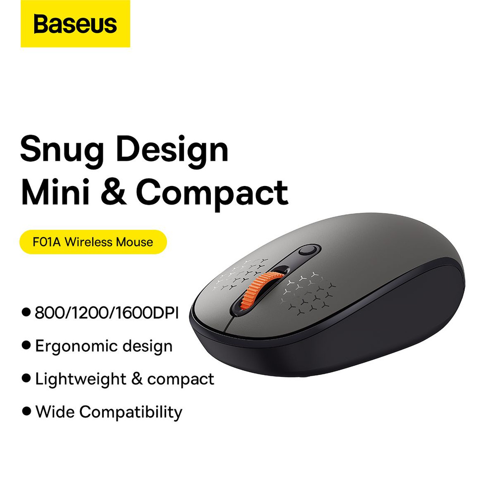 Беспроводная мышь Baseus F01A TRI-MODE (B01055502833-00) серый #1