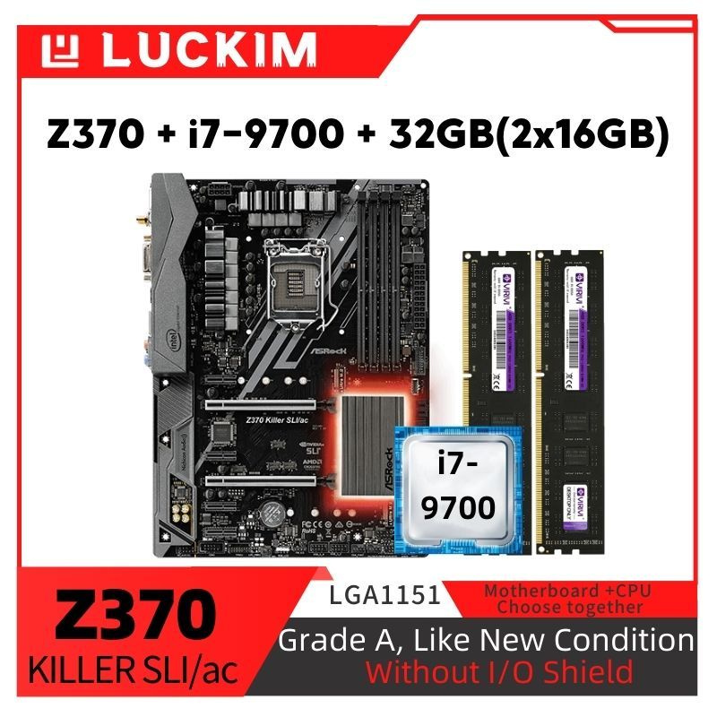 Материнская плата ASRock Z370 KILLER SLI/ac+i7-9700+32GB(2x16GB) купить ...
