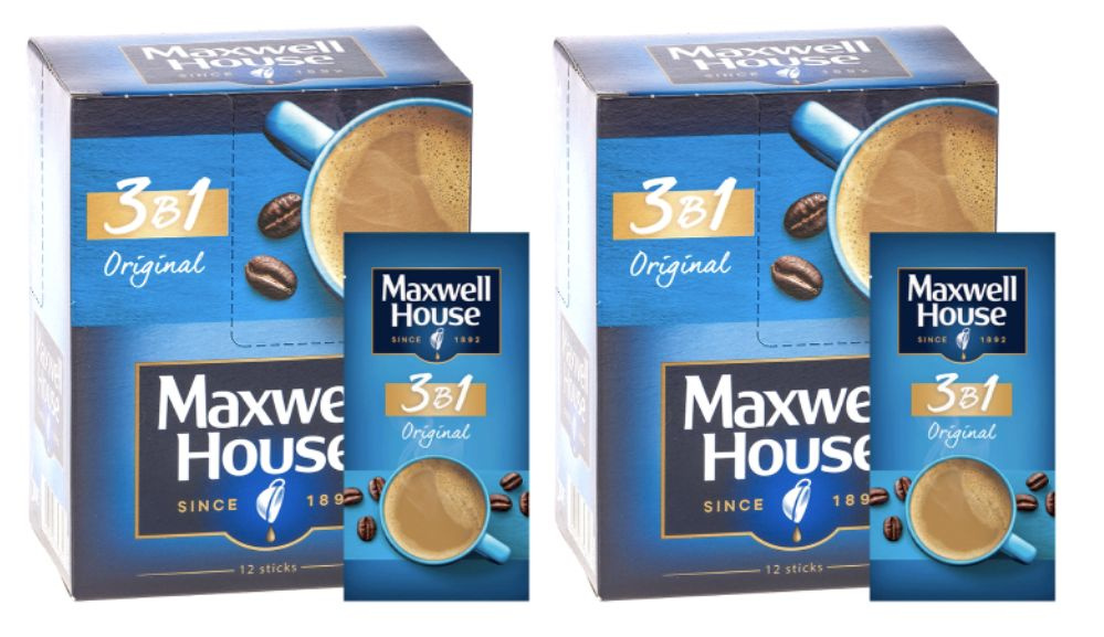 Кофе растворимый Maxwell House Порошковый 365г. 2шт. #1