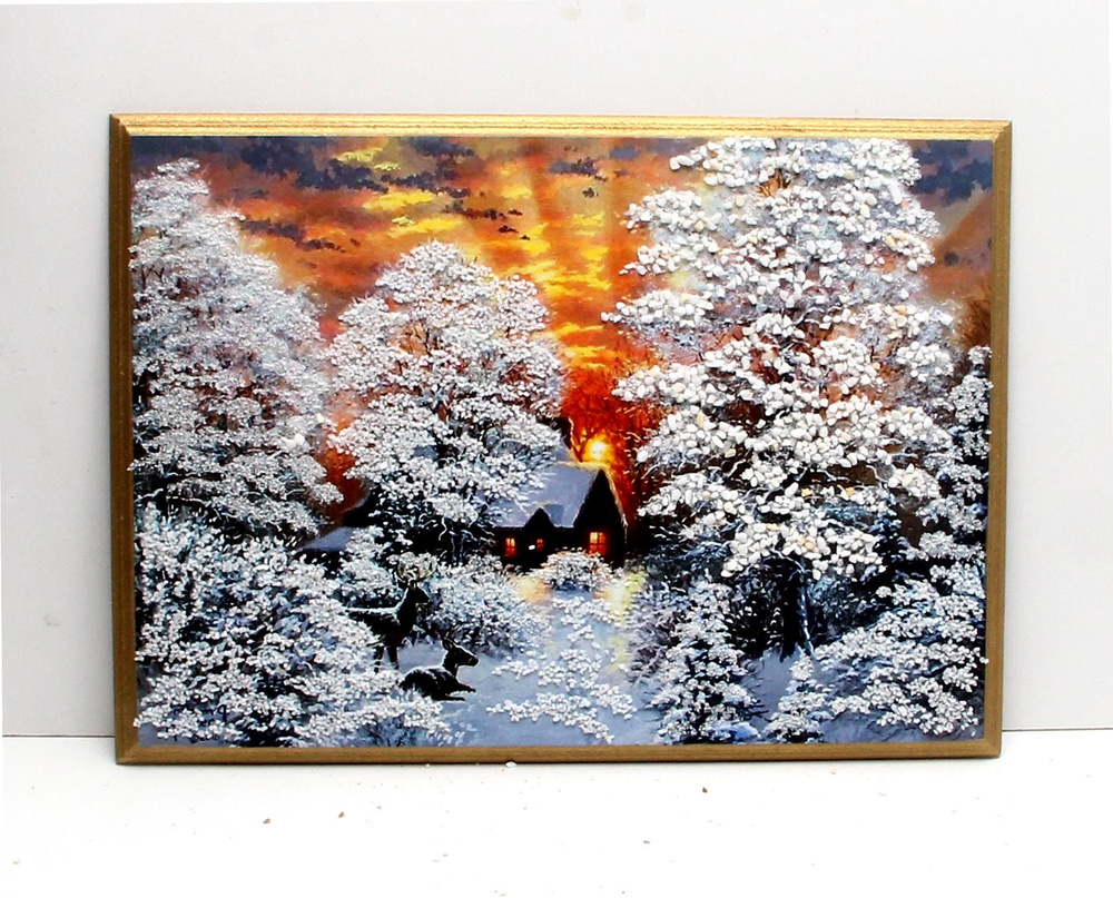 Радуга Самоцветов Картина "Зима", 31  х 22 см #1