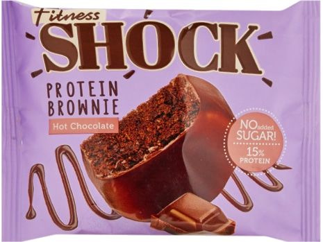 Батончик глазированный FitnesShock Brownie hot chocolate #1